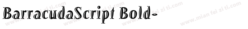 BarracudaScript Bold字体转换
